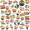 36 Pcs Pride Enamel Pins Bulk Rainbow LGBT Lapel Pins Gay Pride Heart Flag Brooch Pins Badge for Clothes Bags Backpack Hat Jacket Decoration